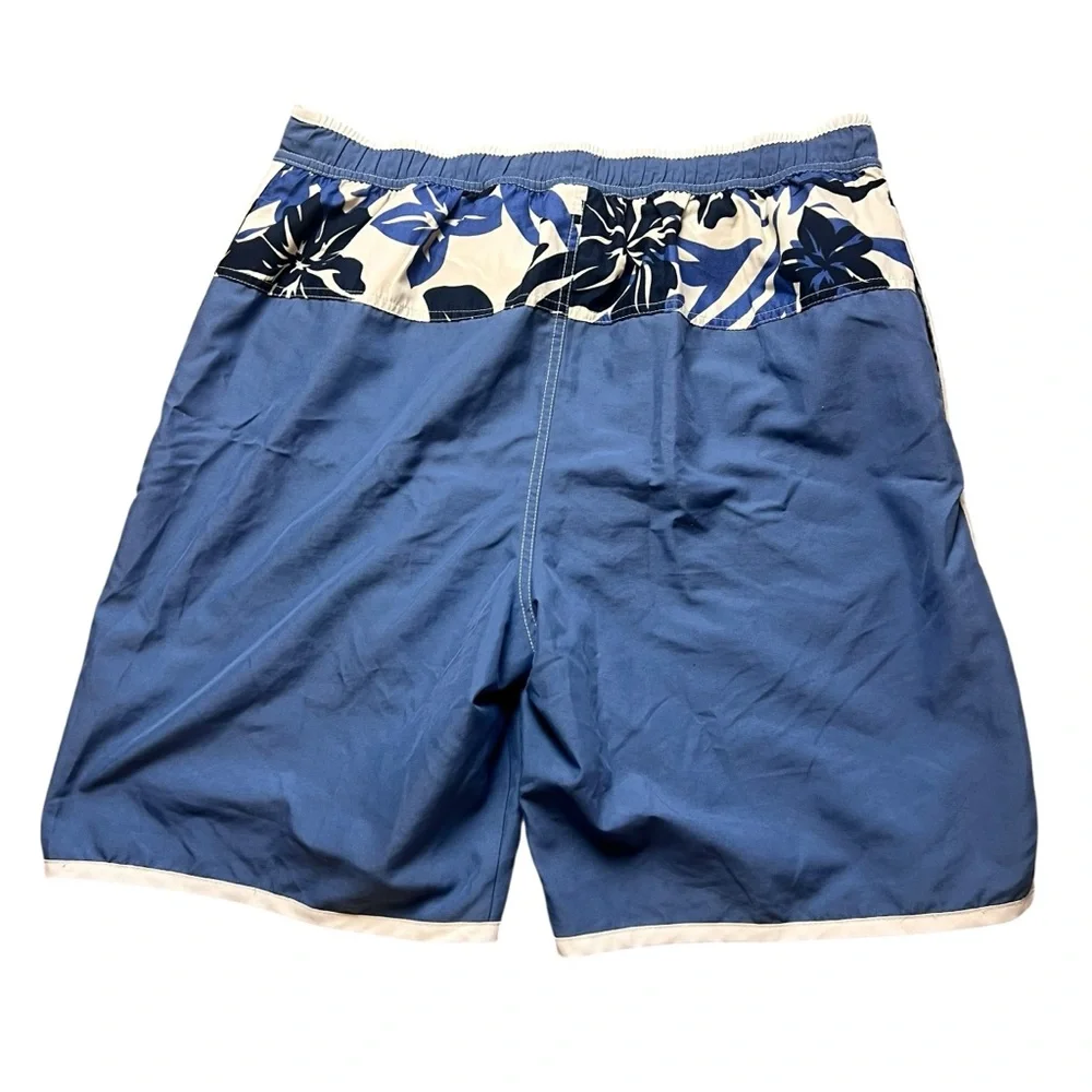 Speedo Men’s Hawaiian‎ Lined Blue Board Shorts Swim Trunks